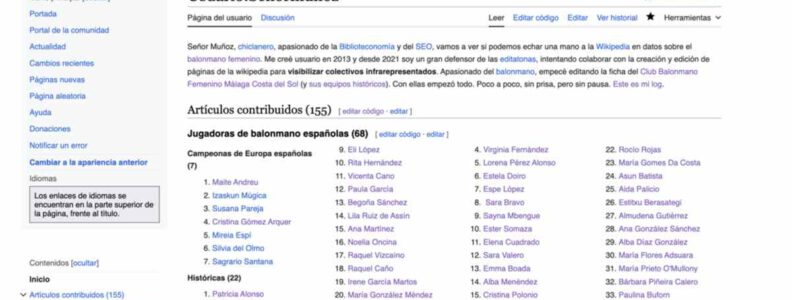 Perfil de la wikipedia